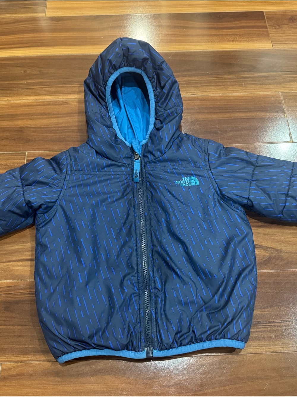 The North Face Toddler Navy Blue Puffer Reversible Jacket